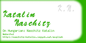 katalin naschitz business card